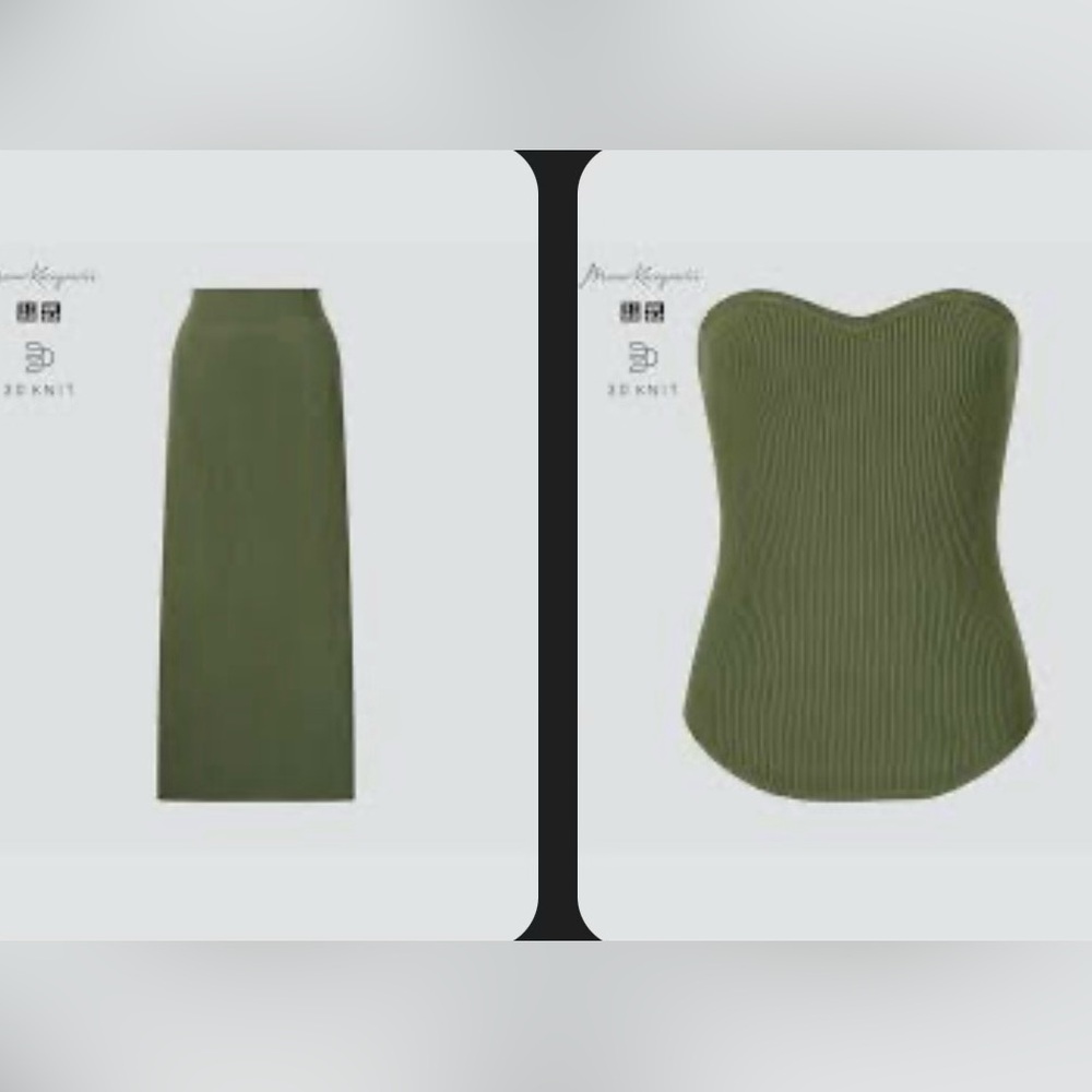 New Set Uniqlo and Mame Kurogouchi 3D Knit ,2 pieces.